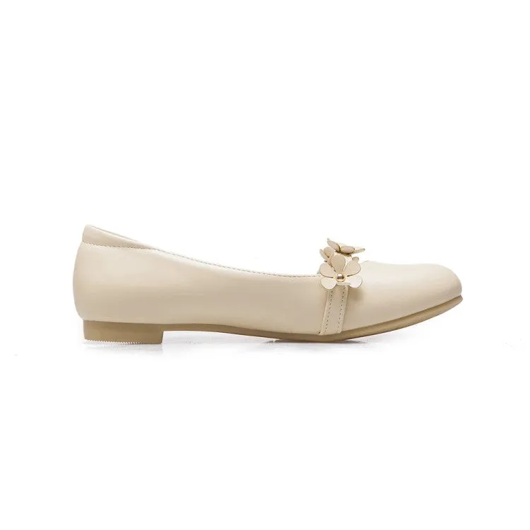 Best Orthopedic Shoes For With Flat Feet Women's Round Toe Shallow Flowers Flats Shoes