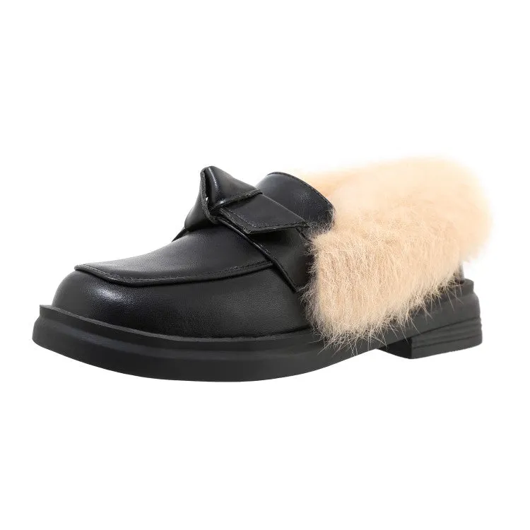 Women's Shallow Slip on Bowtie Flats Platform Shoes Shoes Price