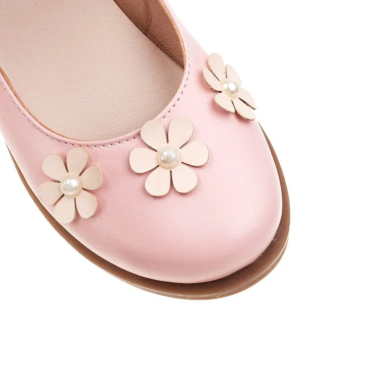 Sole Society Flat Shoes Women's Solid Color Round Toe Flora Flat Many Jane Shoes