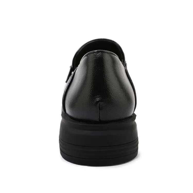 Women's Solid Color Square Toe Metal Decor Slip on Flats Shoes Crocs Shoes Kadee Flats