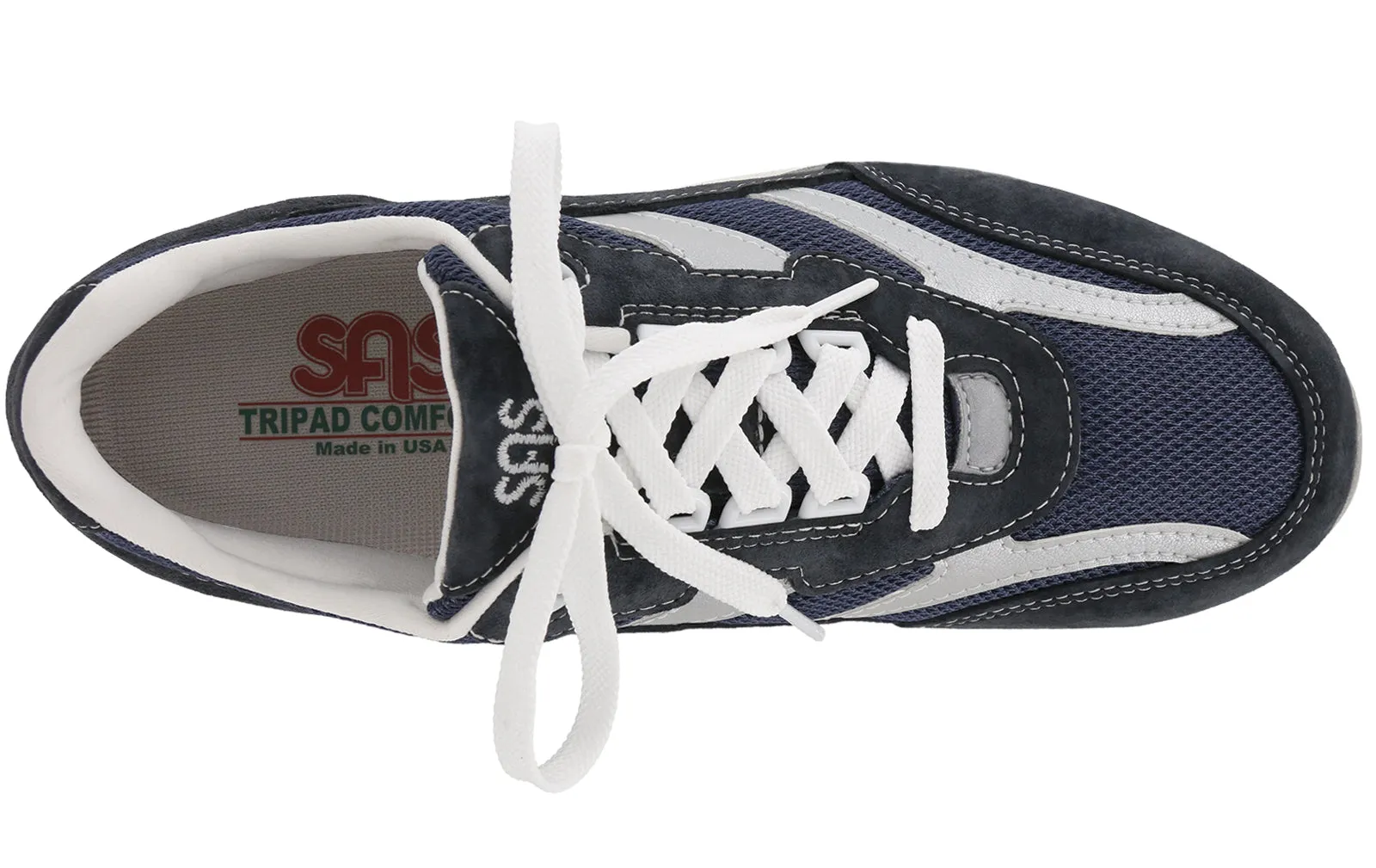 Fast Trail Shoes Women's Tour Mesh Lace Up Sneaker in Blue