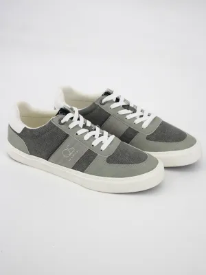 Casual Shoes Walking Men's Textured Sneakers,Grey