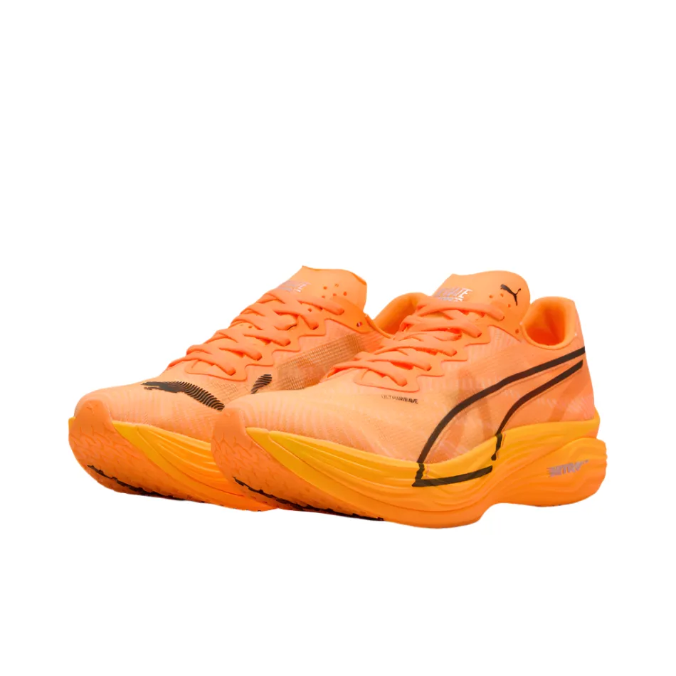 PUMA Men's Deviate NITRO Elite 3 Running Shoes in Heat Fire/PUMA Black AW25 Asics Shoe Quiz