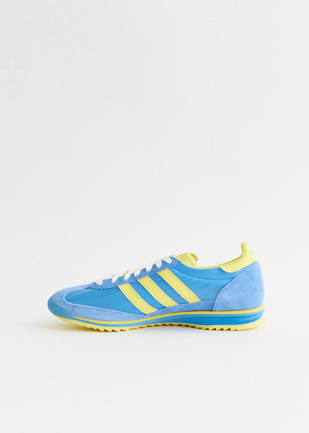 Limited Edition Adidas Shoes x Sporty & Rich SL72 'Blue Yellow' Sneakers