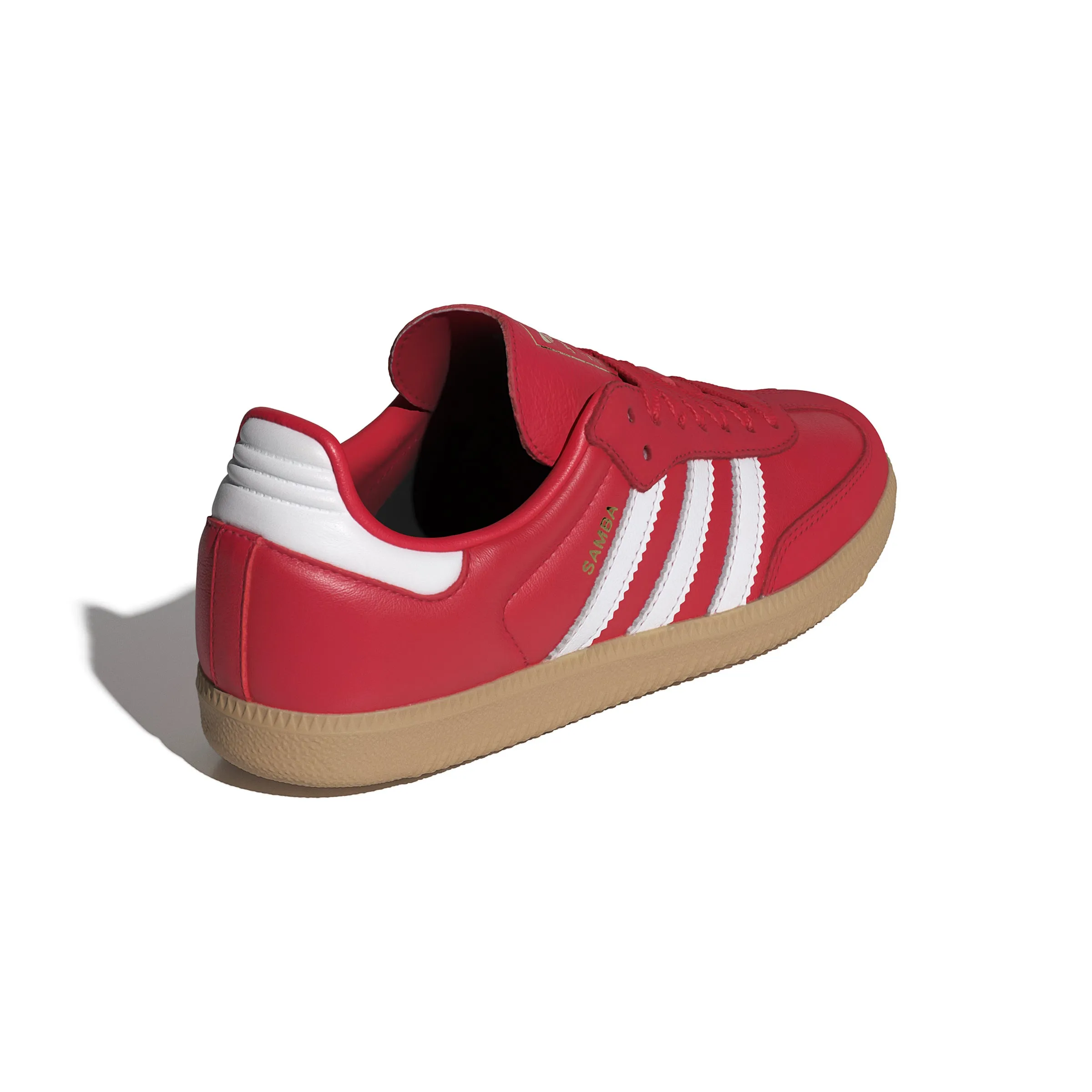 WOMENS SAMBA OG (BETTER SCARLET / CLOUD WHITE / GOLD METALLIC) Soccer Adidas Shoes