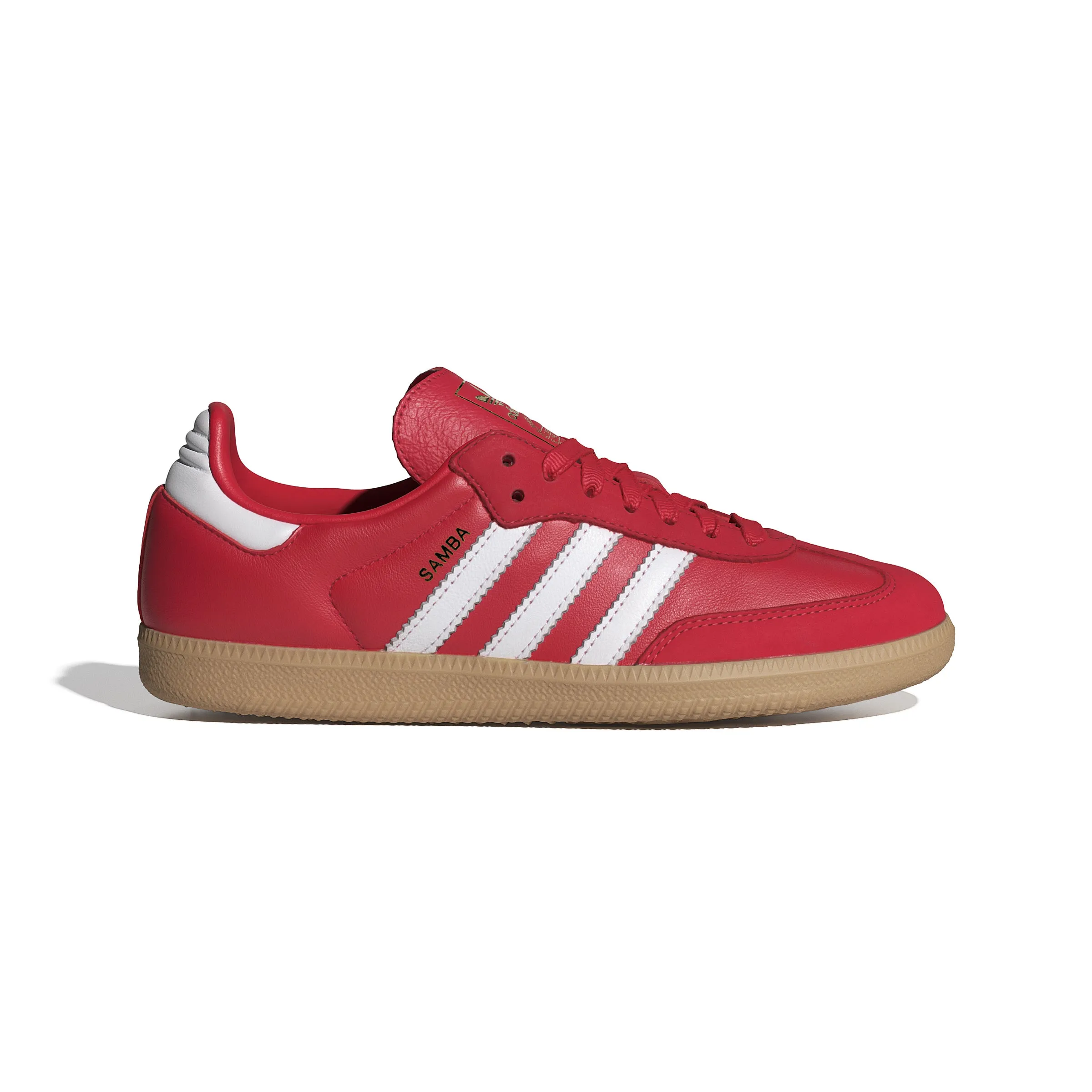 Low Cut Shoes Adidas WOMENS SAMBA OG (BETTER SCARLET / CLOUD WHITE / GOLD METALLIC)