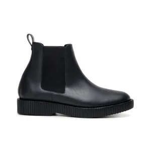 'Rafael' men's creeper sole chelsea boot in vegan leather by Zette Shoes - black Kids Uggs Boots