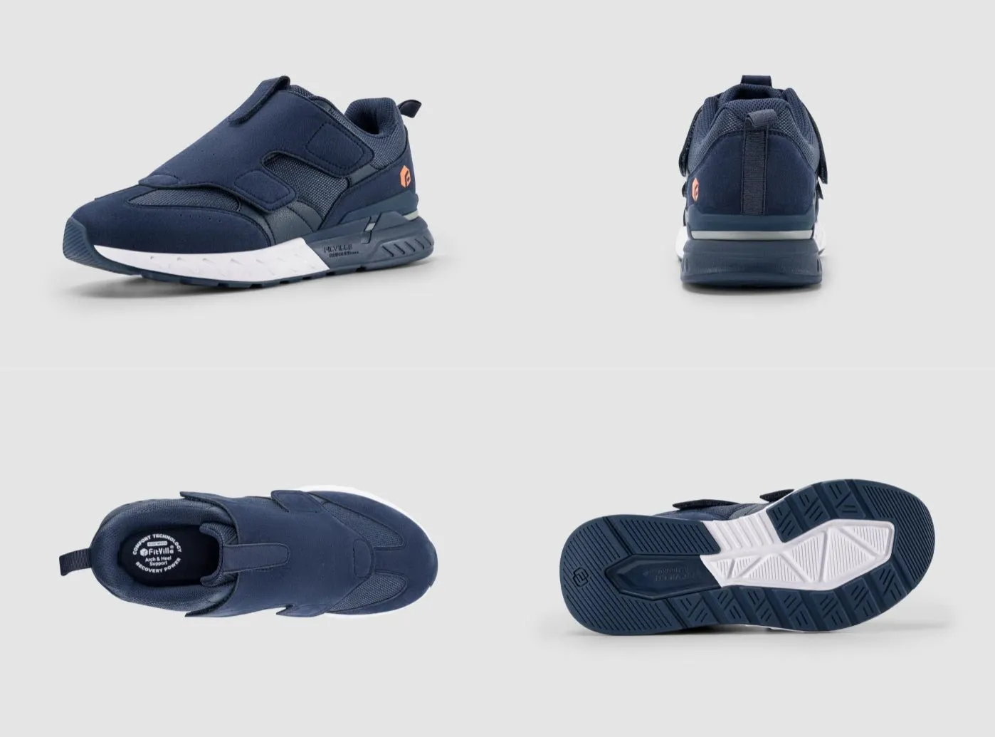 High Heel Shoes FitVille Men's Rebound Core Walking Shoes V10